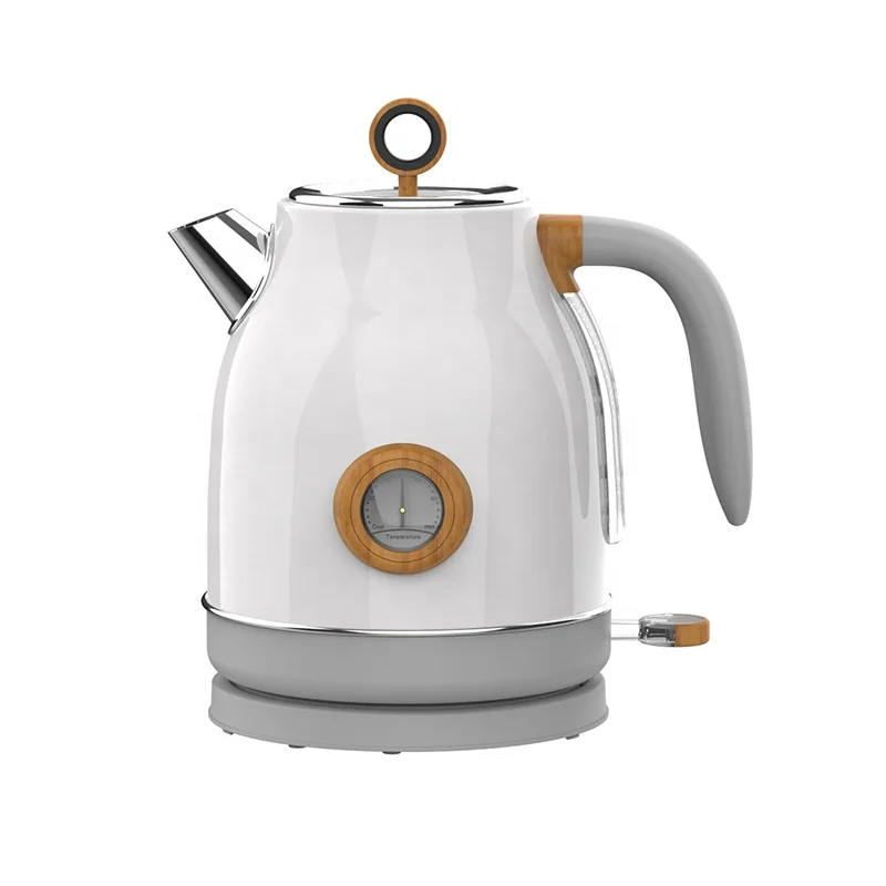 ジャーケトルクリームカラーステンレススチールホームファミリー電気