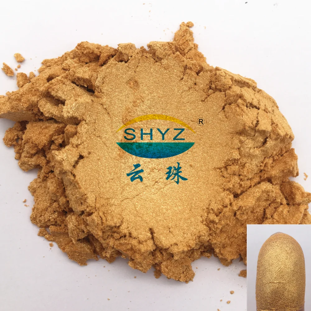 YunZhu Non-Toxic Gold Cosmetic Pigment Handmade Soap Making Colorants Phlogopite Mica Powder for Skin