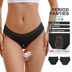 High Leak Proof Bamboo Period Panties Reusable Eco Friendly Underwear for Women Heavy Flow Days