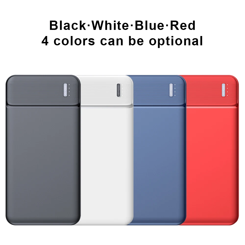 RoHS Compliant 10000mAh High Capacity Powerbank Micro USB Input 10W Output Double USB Port for Outdoor Camping Phone Charging