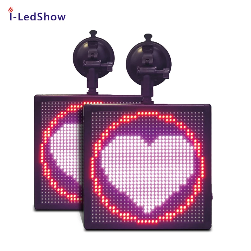 Full Smile Face Car Display Led Display Car Led Sign Car Window