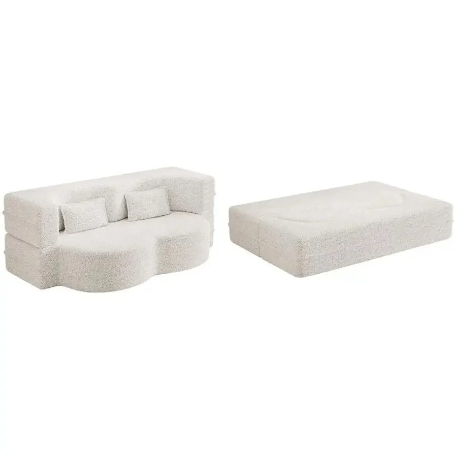 Compression Packing Living Room Cloud Couch Sets 2 Seater Pink Folding Sofas Lounge Sofa Bed