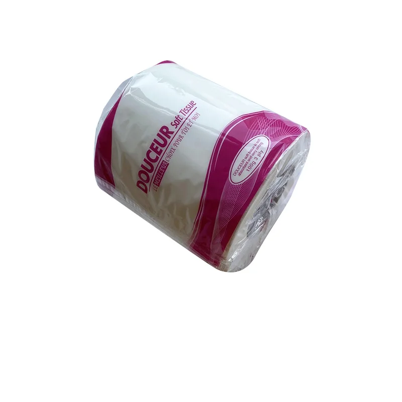 Soft Smooth Unbleached 3 Ply Bamboo Toilet Tissue Paper Towels Bathroom Disposable Roll Paper