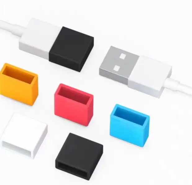 Customized Waterproof Dust Cap for Data Cable Wear-Resistant Type-C USB Charging Plug Protector Cutting Customized Silicone