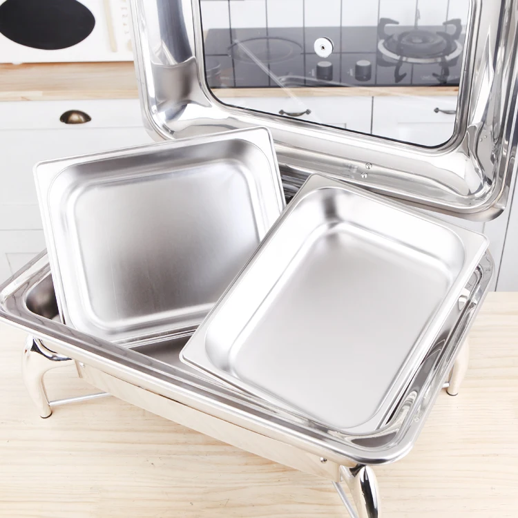 Wholesale Food Warmers Buffet Chafing Dish Stainless Steel Food Stove Stainless Steel Chaffing Dishes Buffet Catering_12
