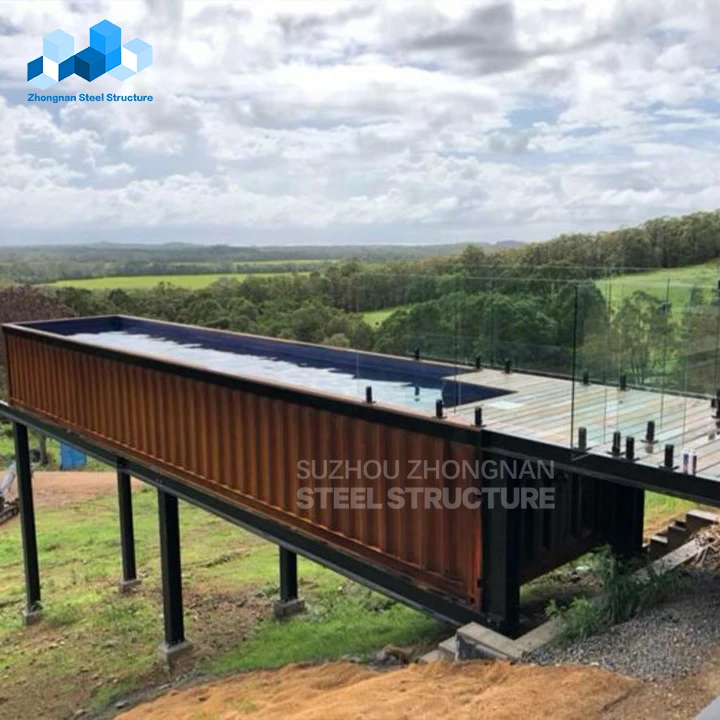 Factory Easy Assembly Prefab 20ft 40ft Shipping Container Swimming Pools for Outdoor