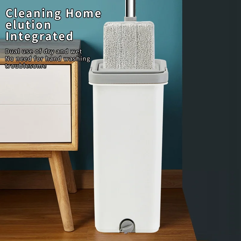 360 Вращающийся самоочиститель пола набор ковшей для швабры Волшебная промышленность легкий коврик воды съемная плоская Швабра домашней уборки