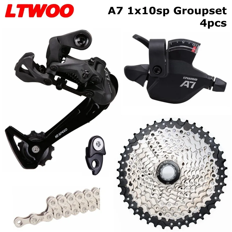 LTWOO A7 1x10スピードMTB用グループセット、アルミ製リアディレイラー付き