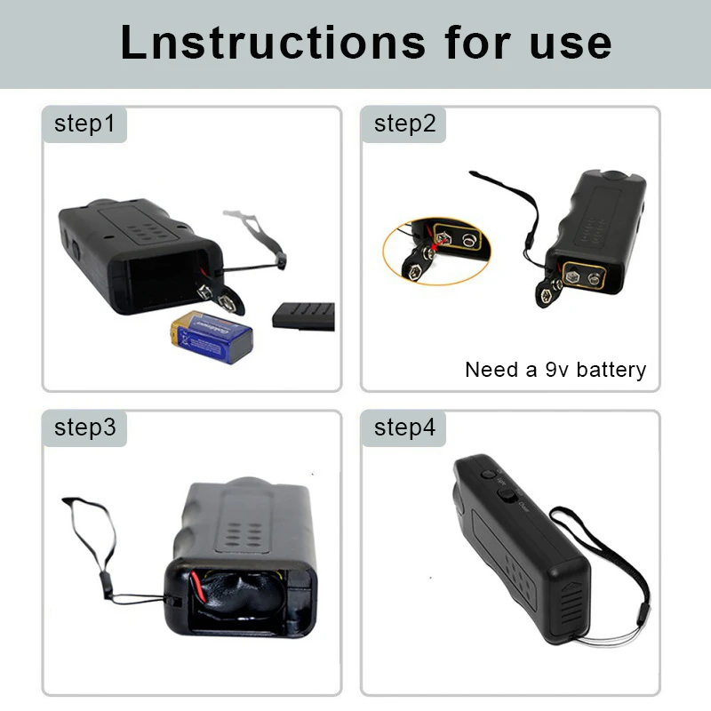 Portable Ultrasonic Dog Training Device Anti Barking Dog Chaser Repeller with LED Light Pet Dog Repeller