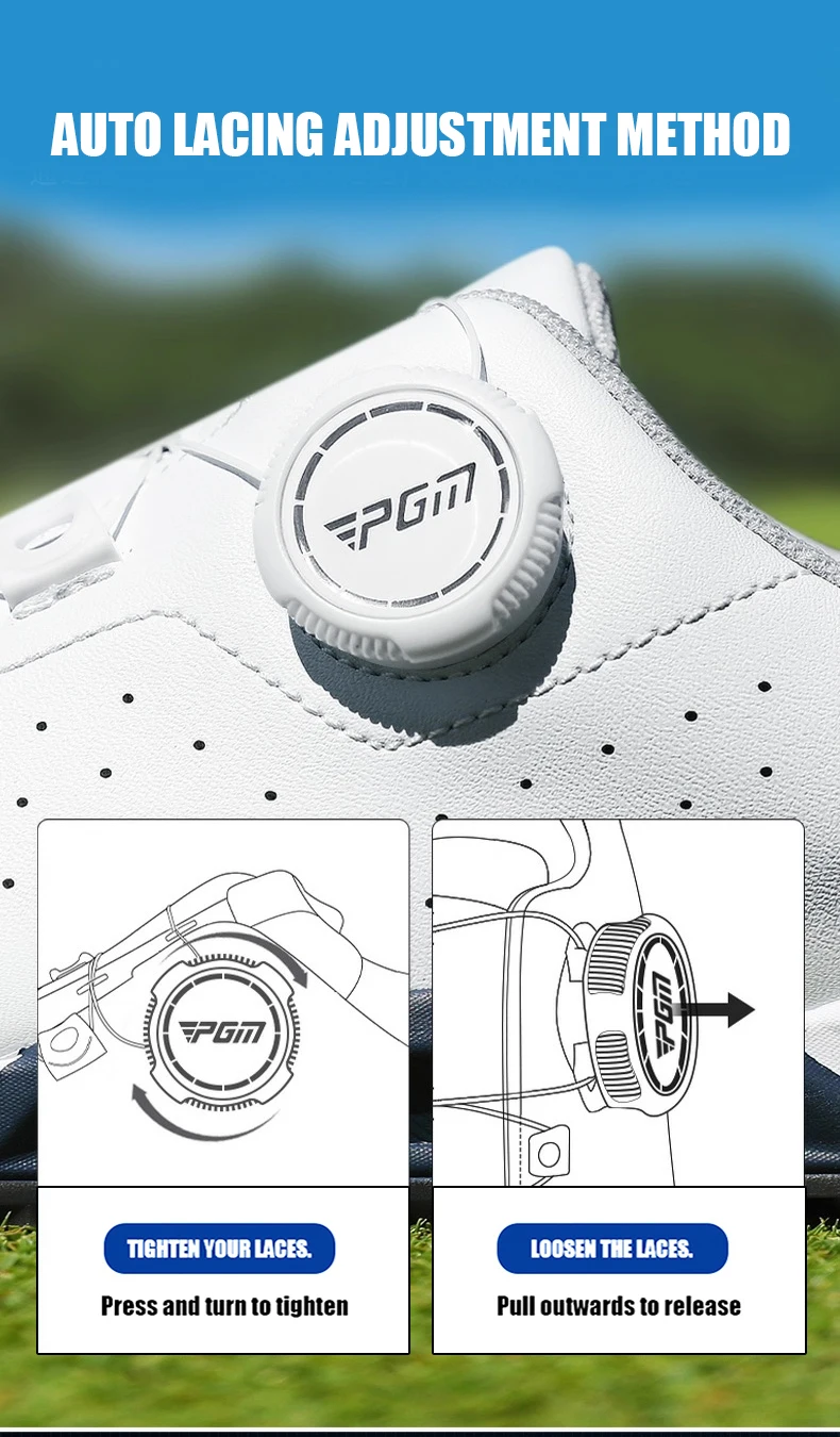 PGM XZ428 Knob Laces Breathable Soft-soled Anti-slip Men Golf