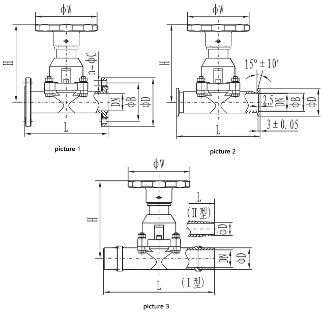 Gm25 Manual High Vacuum Diaphragm Valve General Oem Applications Top