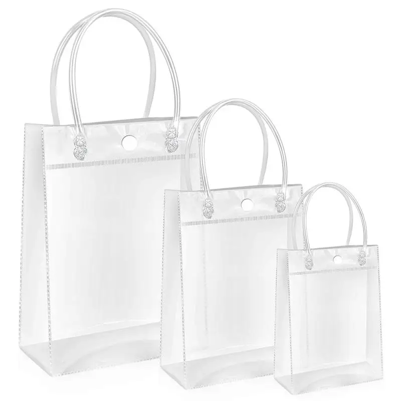 Transparent Clear Tote Bag PVC Shopping Bag Beach Shoulder Handbag