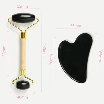Face Lifting Massage Roller With Guasha Board Anti Wrinkles Face Beauty Massage Tool Roller