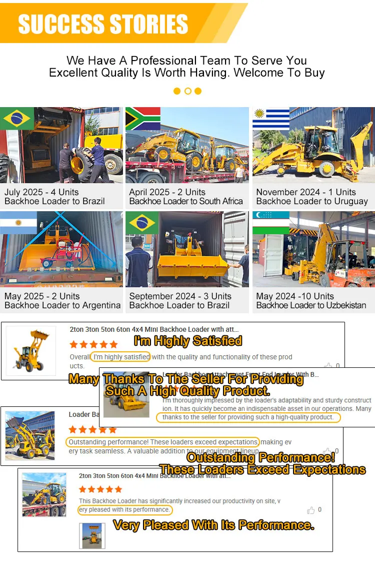 Factory Price Front End Loader 4x4 Backhoe Loader Land Leveling Small Wheel Loader Lifting Capacity 2.8 Tons