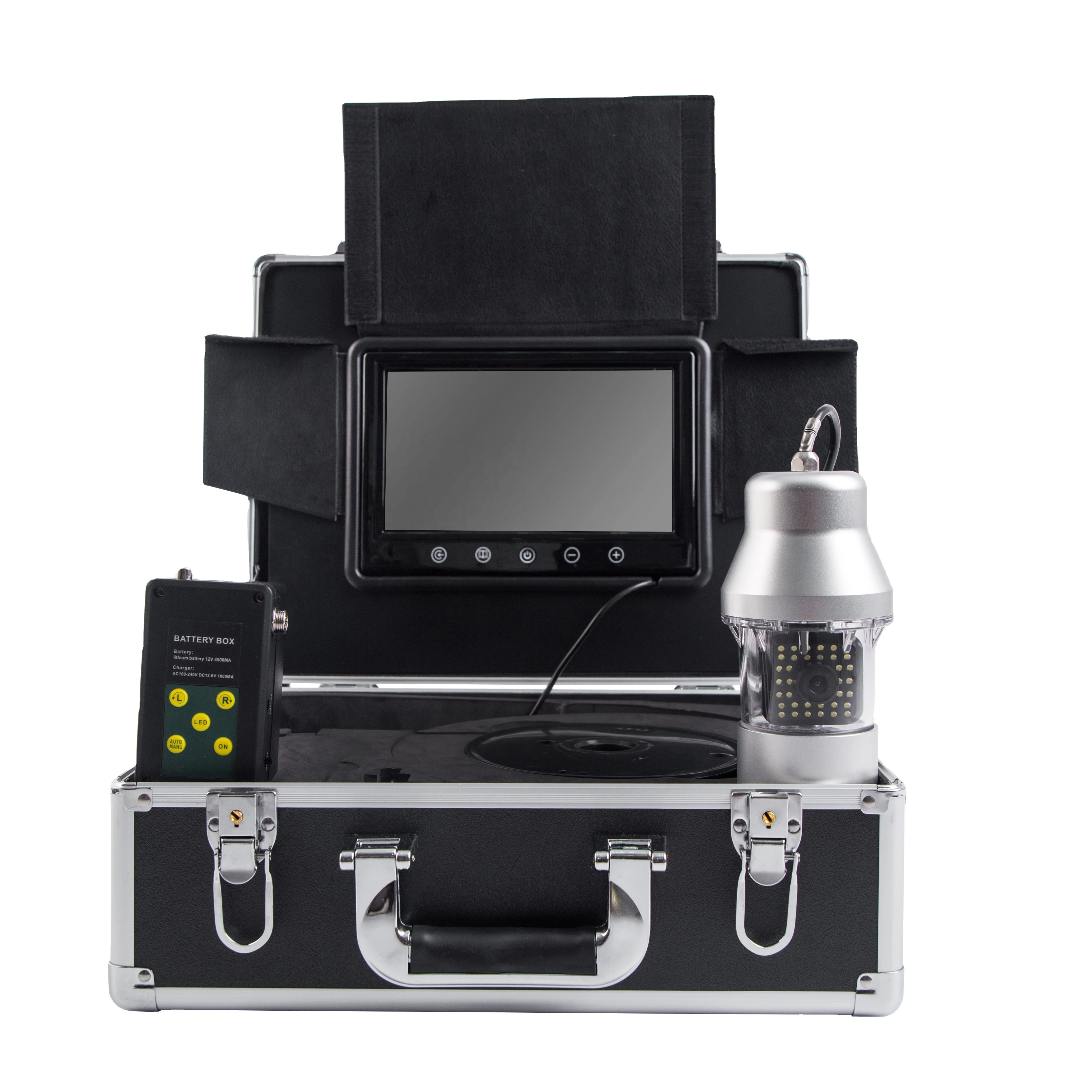 Factory Pipe Inspection Camera 512Hz Sonde/Transmitter Pipe Camera DVR Video Recording 9Inch HD 1080P Display supplier