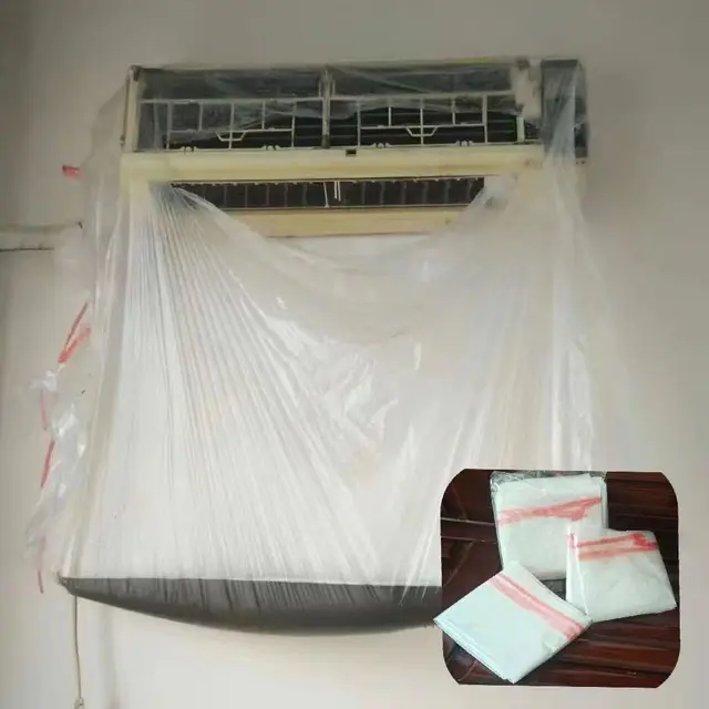 Disposable air conditioning cleaning tool cleaning cover