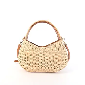 2024 Custom Crossbody Bag Hand-Woven Straw for Autumn Season