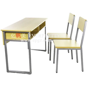 Education institutions student training desk and chair combination staff double desks and chairs