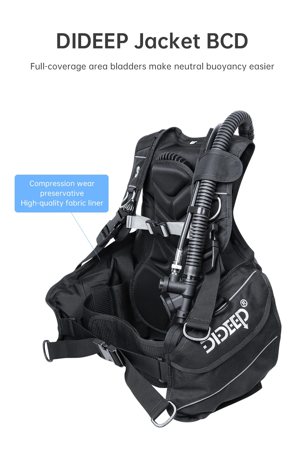 Dideep 2024 3xs-3xl Buoyancy Compensator Device Scuba Bcd For ...