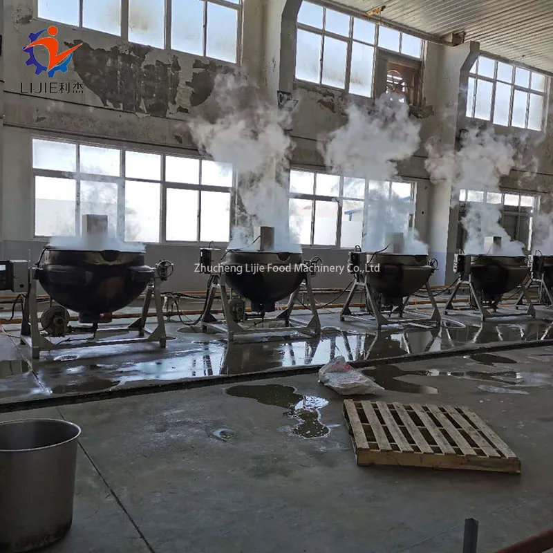 High Quality Gas Heating Commercial Cooking Pot Jam Making Machine Mixer