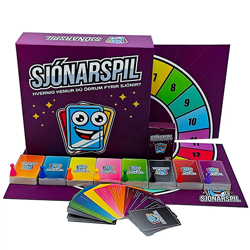 High Quality Custom Printed Matte Finished Paper Cardboard Material Adult Board Game Personalized Design for Entertainment
