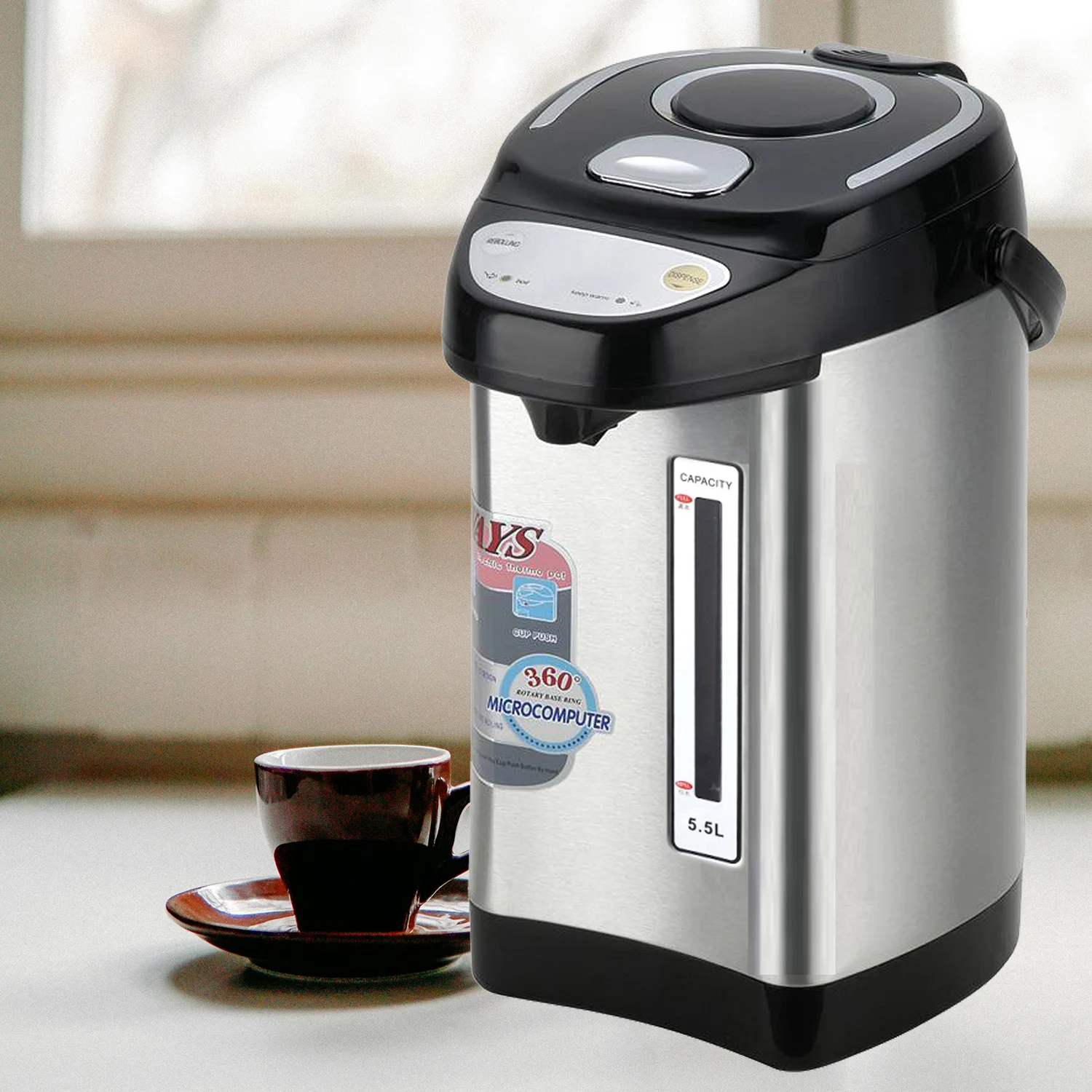 Multifunction 5L 800W Stainless Steel Electric Kettle Hot Water ...