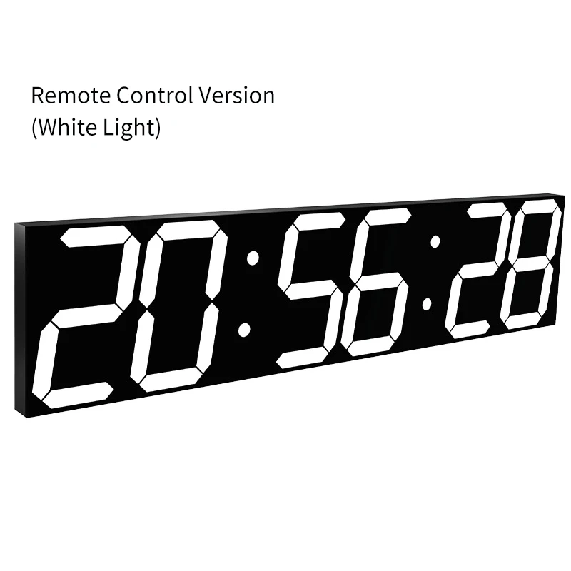 2021 Ganxin Design LED Colorful Digital Clock  Modern Style Glow in the Dark 3D Stereo Electronic Wall Clock for Living Room