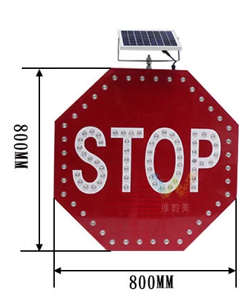 СВЕТОДИОДНЫЙ дорожный предупреждающий сигнал на солнечной батарее школьный автобус останова