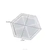 White-Hexagonal tray mold