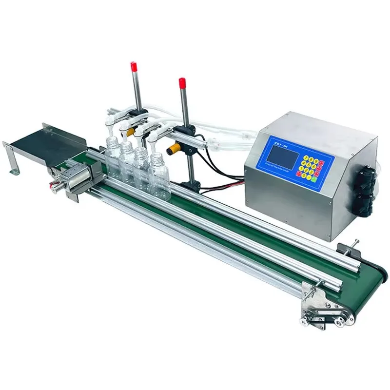 TEBAK 4H1200/3200/6500  Four-tank Weighing Machine, Equipped with an Intelligent Liquid Filling Machine with a Conveyor Belt