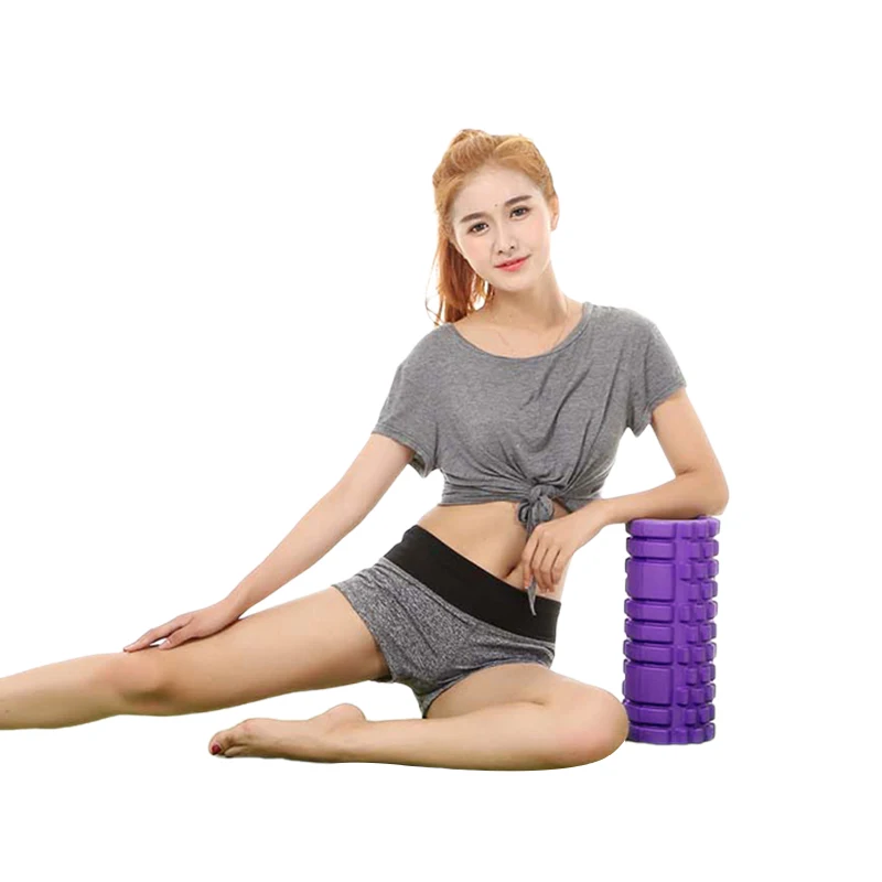 custom logo massage yoga vibration column gym equipment fitness muscles foam roller