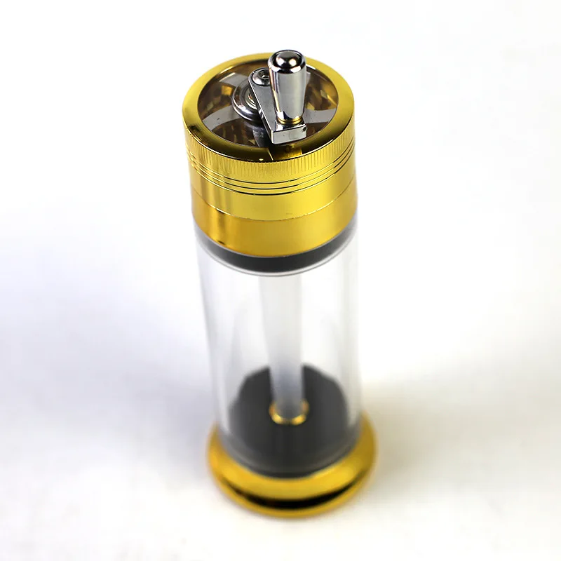 Portable Traveling Hand Manual Herb Grinder Custom Logo 2 In 1 With