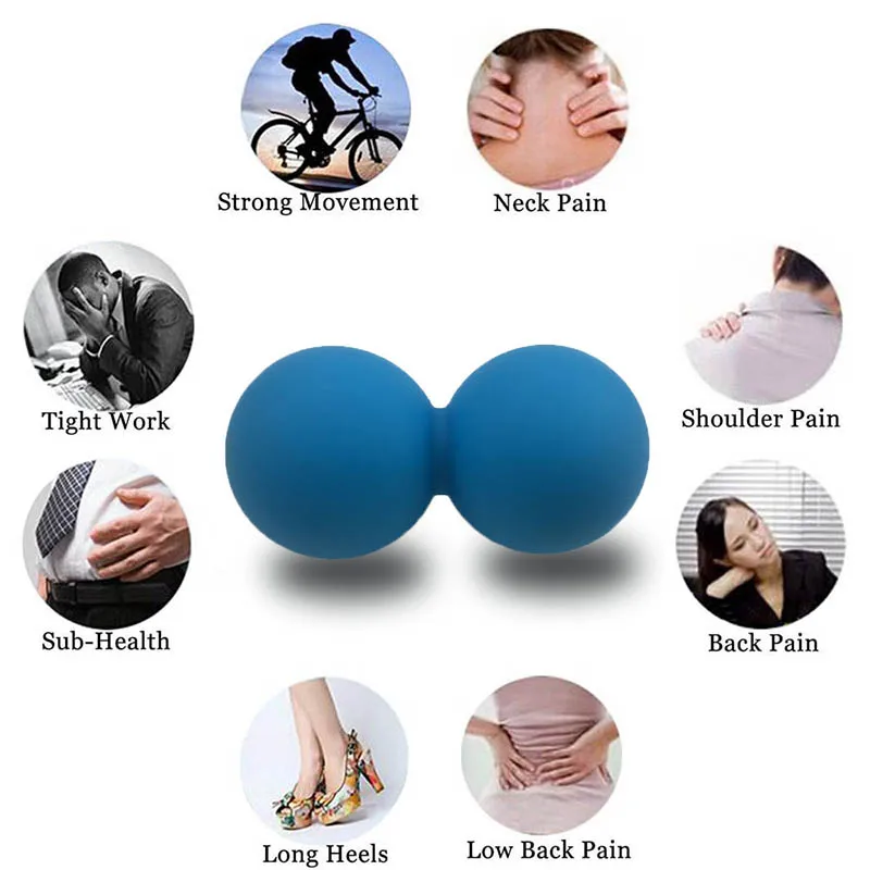 Target Foot Pain Relief Buttock Conjoined Massager Ball, Body Relax Yoga Fascia Ball