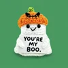 Pumpkin hat ghost doll-you're card
