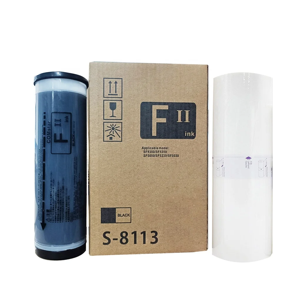 RISO FTインク Compatible Riso FII F2 S-8113UA Black Ink | Comstar Ink