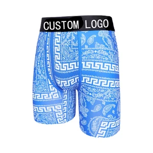 High Quality Wholesale Cotton Men Light Weight Boxer Brief Elastic Custom Waistband Logo Men's Underwear