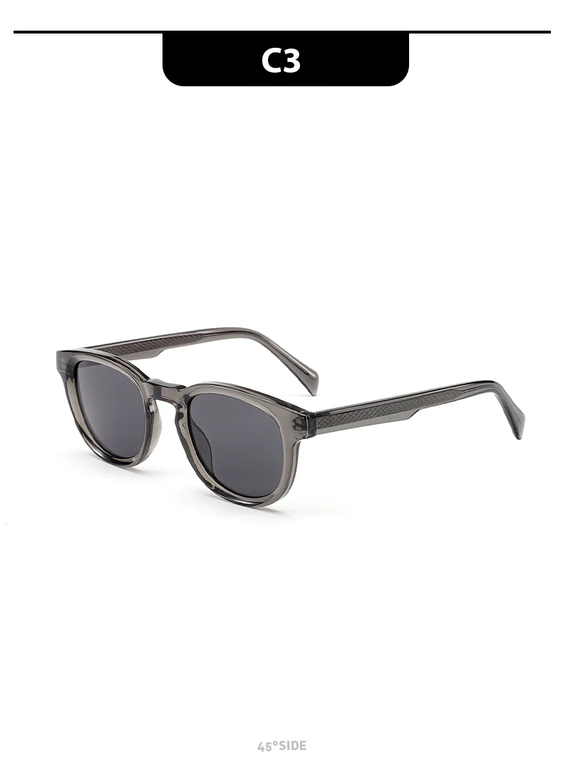Lunettes de soleil carrées rétro à monture fine en acétate, unisexes, légères, confortables, élégantes et luxueuses._voghion.com