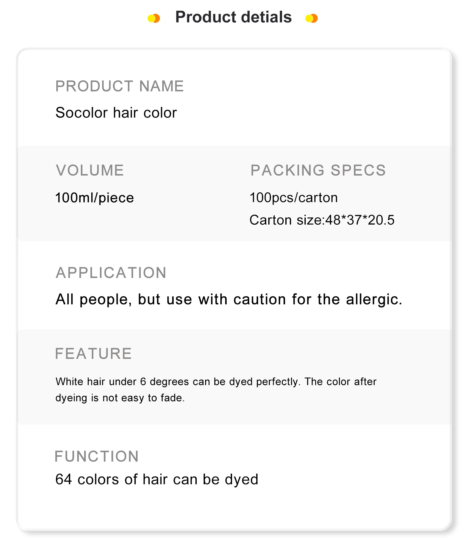 China Professional Hair Dye Product Factory Price Salon Use Wholesale