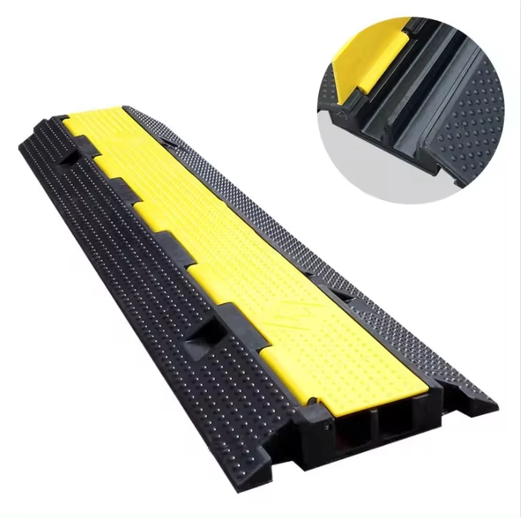 Bridge Protection Ramps Hot Safety RAMP Cable Bridge Road Hump PVC Speed Bump Cable Protector ...