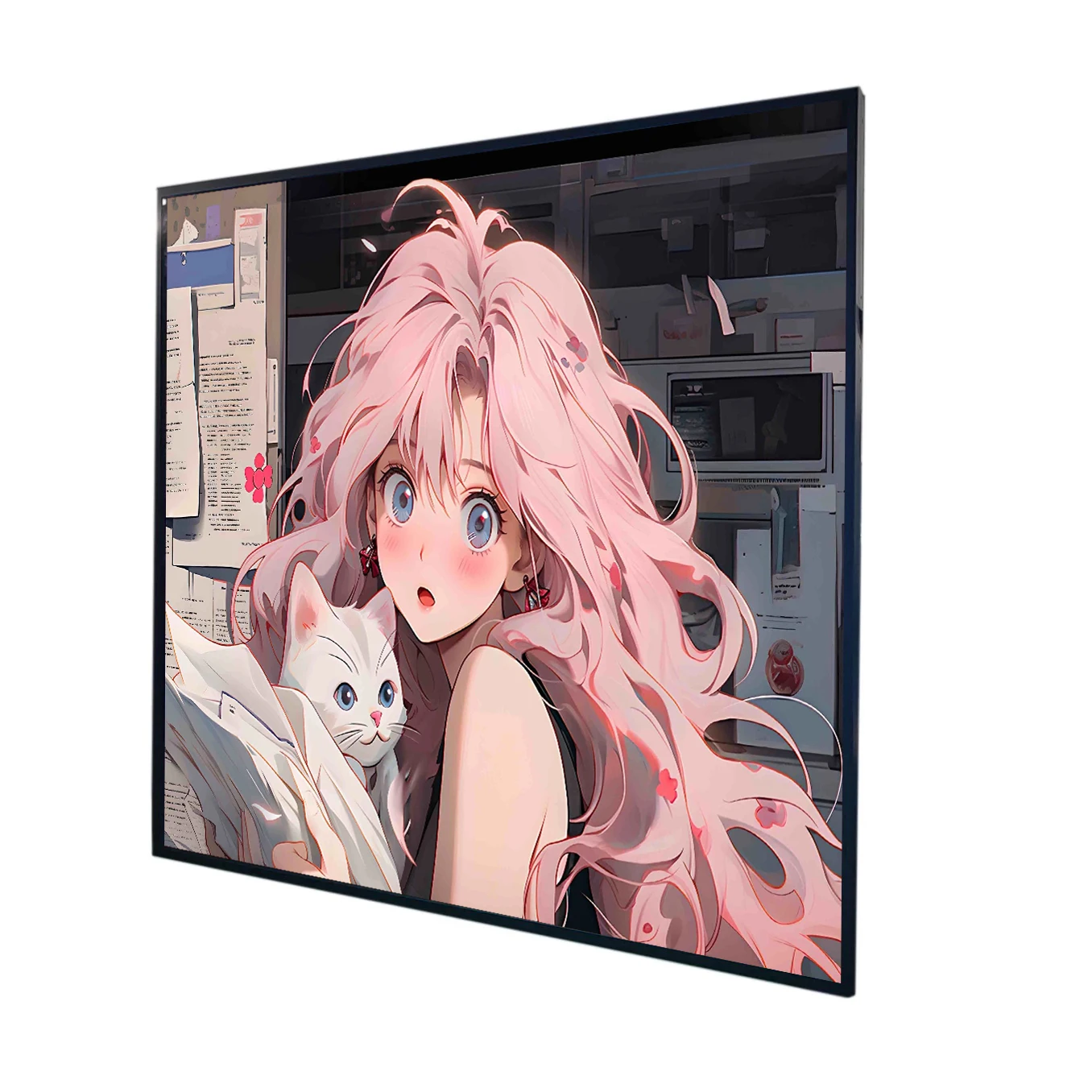 52.3-Inch square lcd display 1905*1905 Resolution  975(W)*975(H) Outline Size Square LCD digital signage and display factory