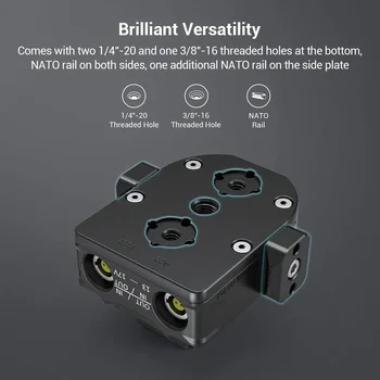 For SmallRig Power Supply Base Plate for DJI RS 2 / RS3 Pro/ RS4 Pro External Feeding Solution Base Plate 3252 detail image