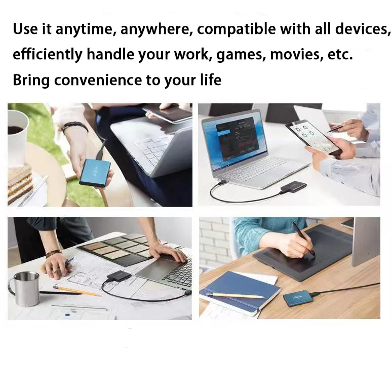 thumbnail image 2 of Solid State Mobile Hard Drive 500GB-16TB Portable SSD Ultra-Thin Mini 2 of 11