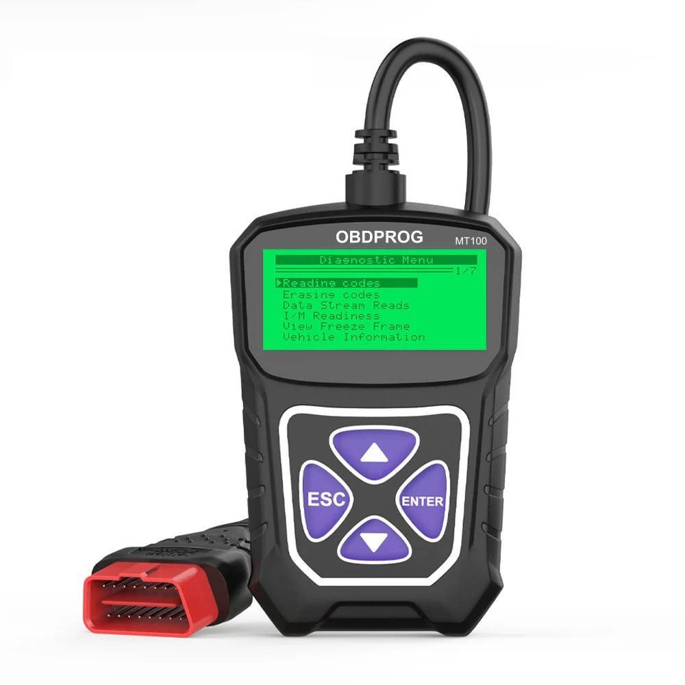 Автомобильный сканер OBDPROG MT100 OBD2, профессиональный считыватель  кодов, инструмент для диагностики автомобиля, PK ElM327| Alibaba.com