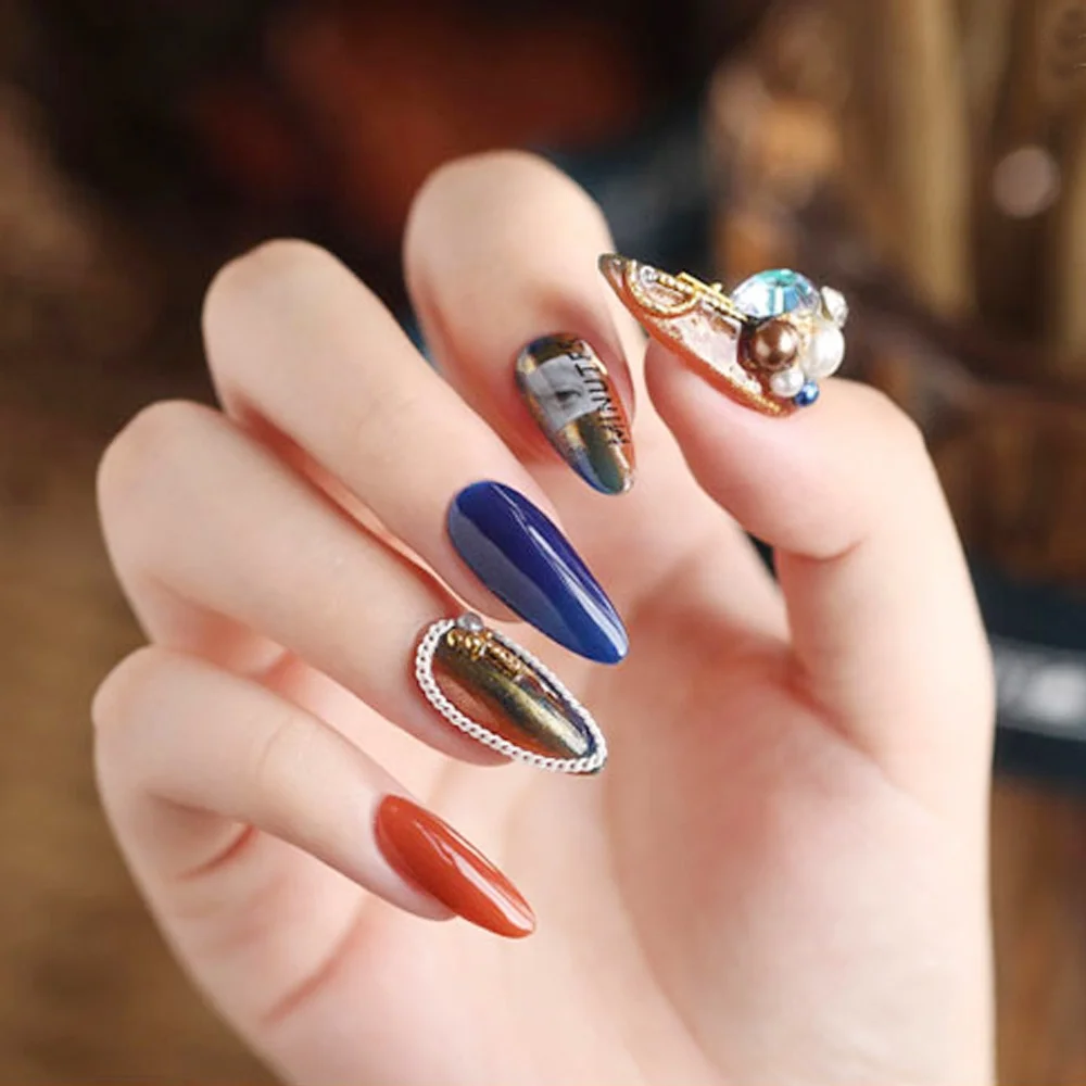 Hanyinails пользовательская этикетка накладные мягкие ногти нажимные акриловые УФ гель клей для