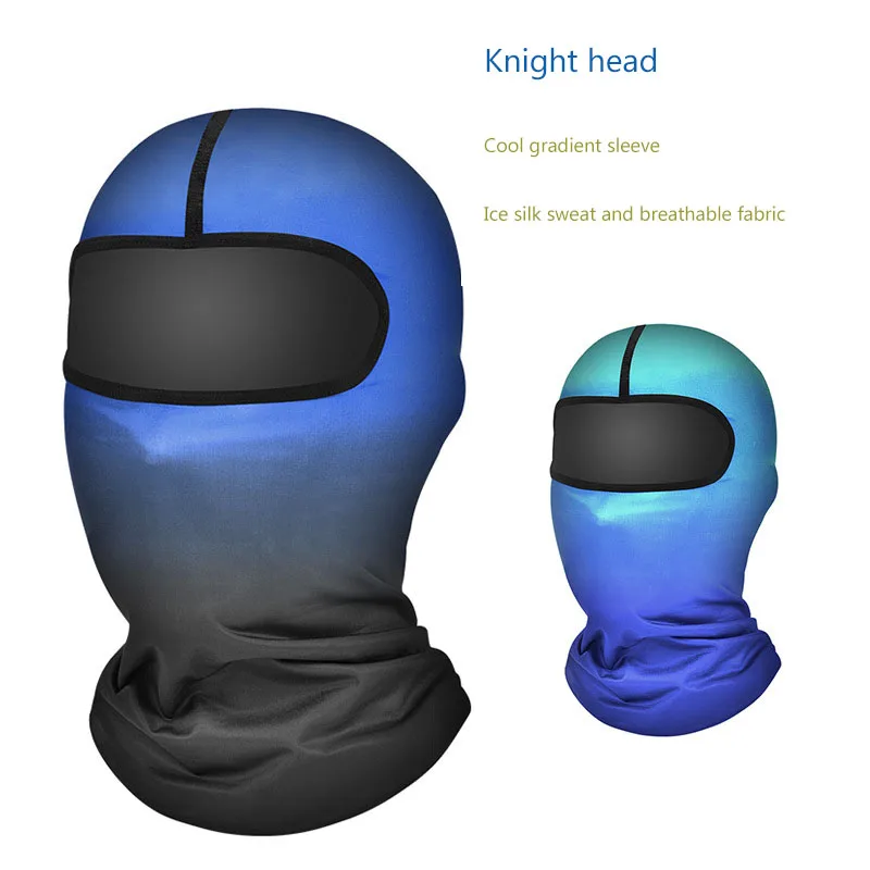 high quality ice silk balaclava gradient