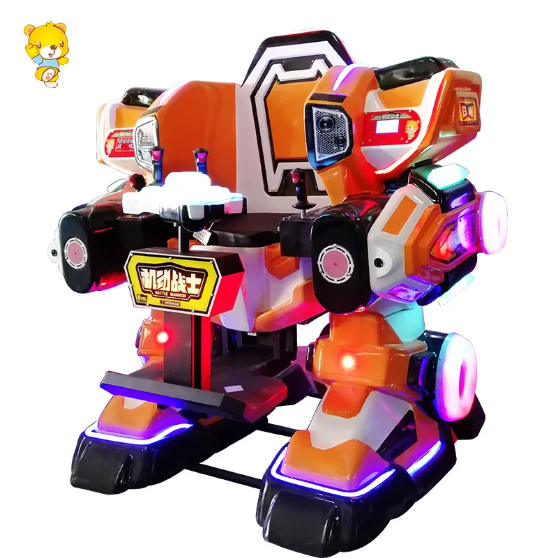 Electric Riding Machine Battery Operated Walking Battle King Robot Indoor/Outdoor Fiberglass Amusement for Shopping Mall Park