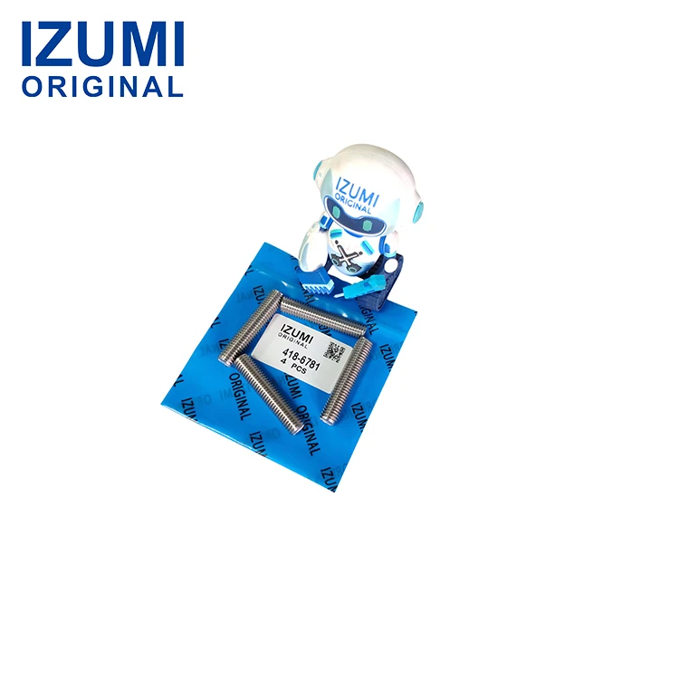 product izumi original 418 6781 4186781 mj10 x 15 thread taperlock stud for caterpillar-18