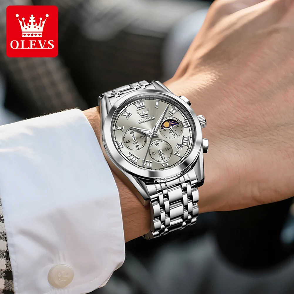 OLEVS 2871 Luxury Men's Luminous Quartz Watch