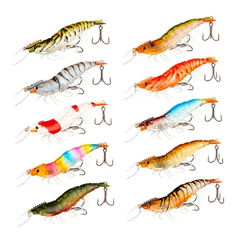 CHEERY Wholesale 14.5g 9cm Slow Sinking Saltwater Luminous Artificial Fishing Lures Artificial Shrimp, Plastic Hardbody Lure – Hard Lure – view 3