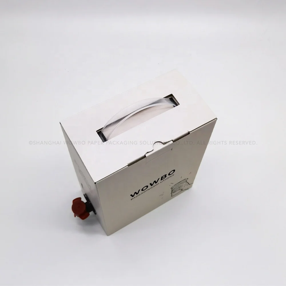 1/1.5/2/3 Liter Customized Coffee Box Refilling Bag in Box with butterfly Valve Dispenser